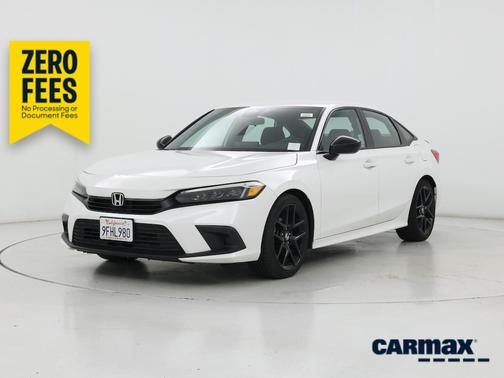 White 2023 Honda Civic Sport