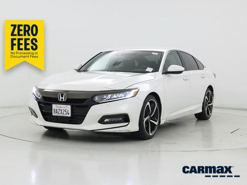 White 2018 Honda Accord Sport