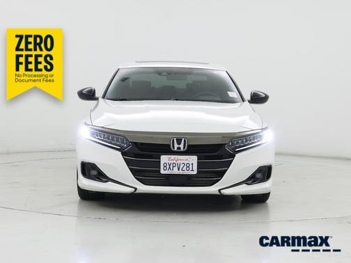 White 2021 Honda Accord Sport