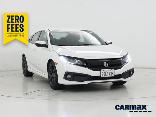 White 2019 Honda Civic Sport