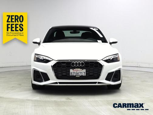 White 2022 Audi A5 S-Line Premium Plus