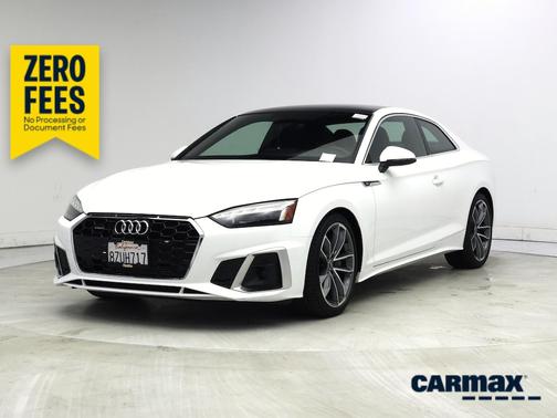 White 2022 Audi A5 S-Line Premium Plus