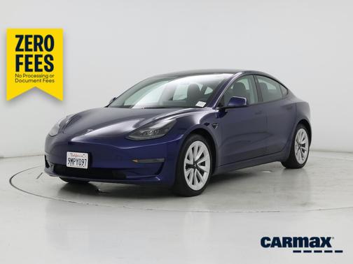 Blue 2022 Tesla Model 3 Long Range