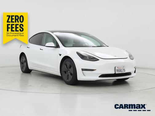White 2021 Tesla Model 3 Standard Range Plus