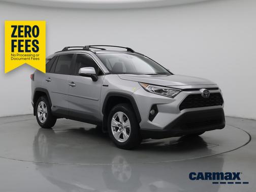 Silver 2021 Toyota RAV4 Hybrid XLE