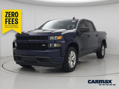 Blue 2021 Chevrolet Silverado 1500 Custom