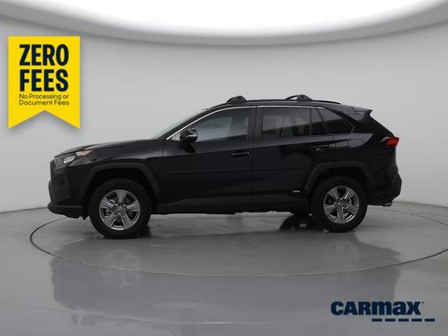 Black 2022 Toyota RAV4 Hybrid LE