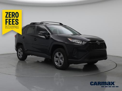 Black 2022 Toyota RAV4 Hybrid LE