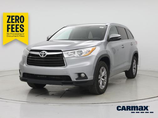 Silver 2015 Toyota Highlander XLE