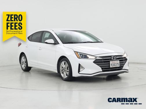 White 2019 Hyundai ELANTRA SEL