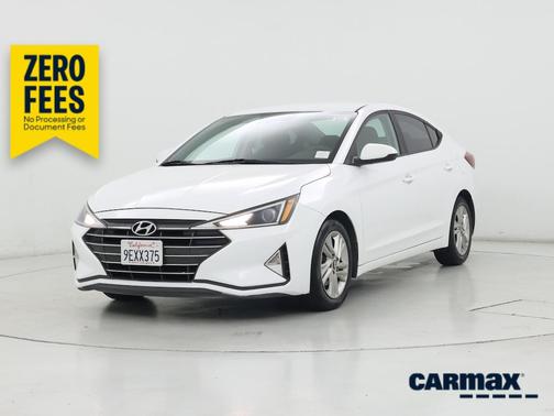 White 2019 Hyundai ELANTRA SEL