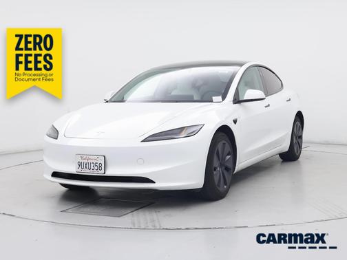 White 2025 Tesla Model 3 Long Range