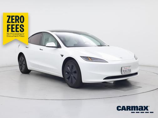 White 2025 Tesla Model 3 Long Range