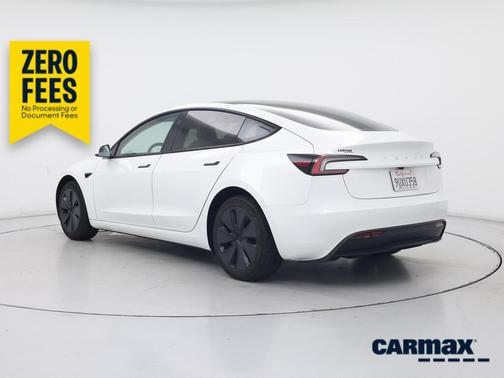 White 2025 Tesla Model 3 Long Range