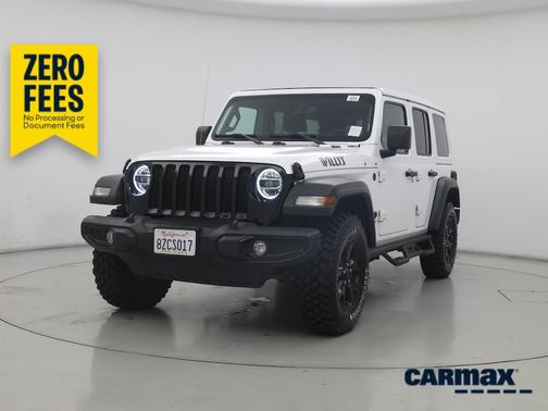 White 2021 Jeep Wrangler Unlimited Willys