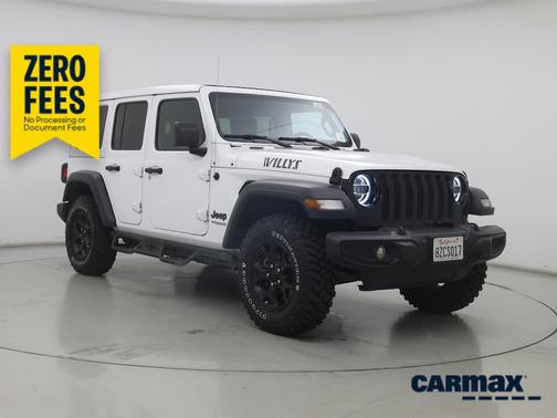 White 2021 Jeep Wrangler Unlimited Willys