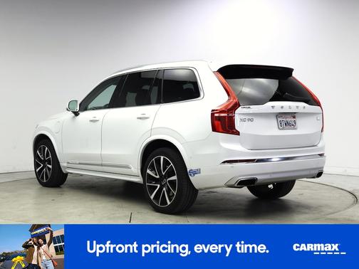 White 2021 Volvo XC90 Recharge Plug-In Hybrid T8 Inscription Expression