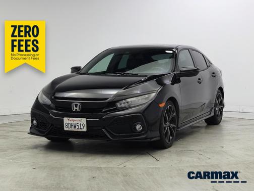 Black 2018 Honda Civic Sport Touring