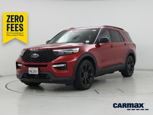 Red 2023 Ford Explorer ST-Line