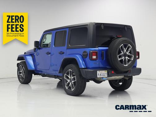 Blue 2024 Jeep Wrangler 4xe Sport S