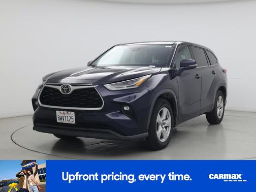 Blue 2021 Toyota Highlander LE