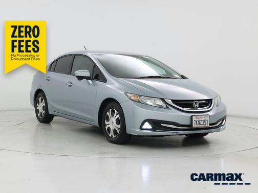 Blue 2015 Honda Civic Hybrid