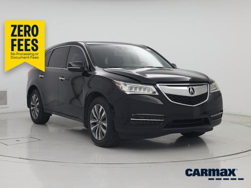 Black 2016 Acura MDX Advance