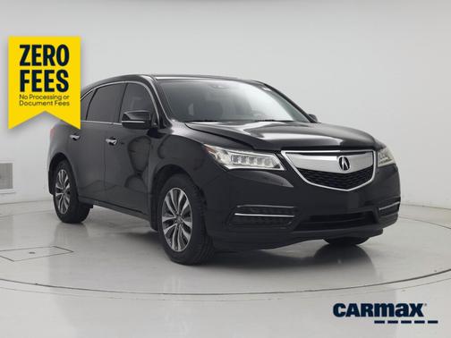 Black 2016 Acura MDX Advance