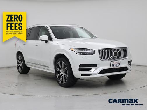 White 2023 Volvo XC90 Recharge Plug-In Hybrid T8 Plus Bright Theme