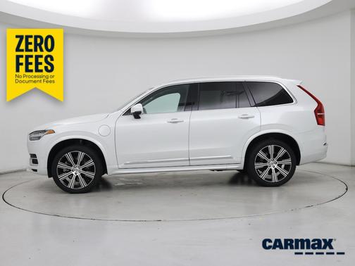 White 2023 Volvo XC90 Recharge Plug-In Hybrid T8 Plus Bright Theme