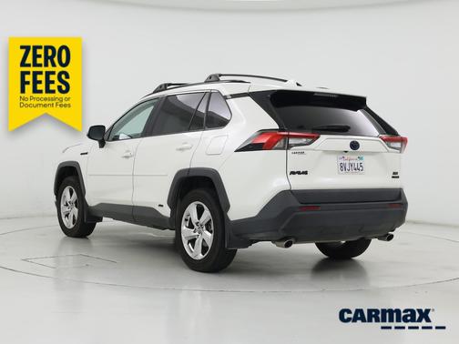 White 2021 Toyota RAV4 Hybrid XLE Premium