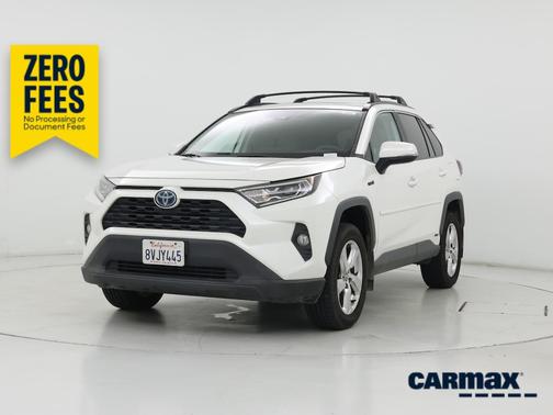 White 2021 Toyota RAV4 Hybrid XLE Premium