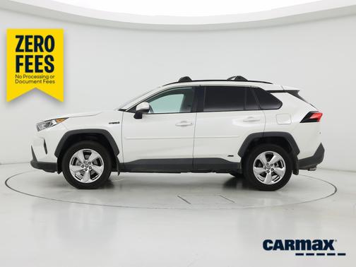 White 2021 Toyota RAV4 Hybrid XLE Premium