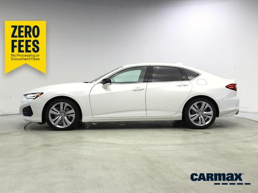 White 2021 Acura TLX Technology