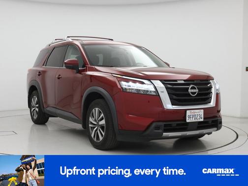 Red 2023 Nissan Pathfinder SL