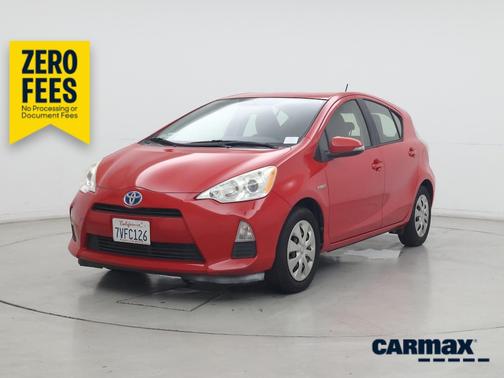 Red 2014 Toyota Prius c Two