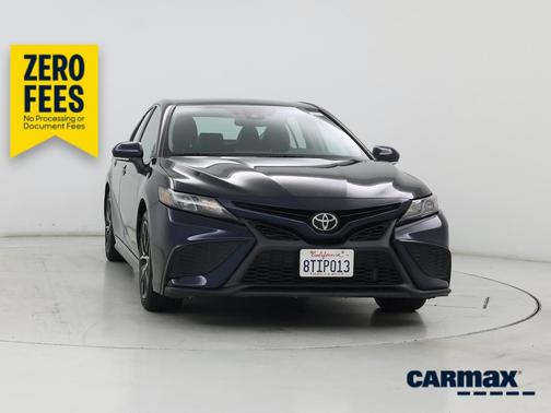 Blue 2021 Toyota Camry SE