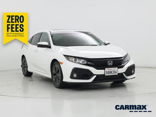 White 2018 Honda Civic EX