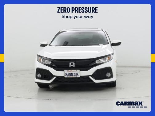 White 2018 Honda Civic EX