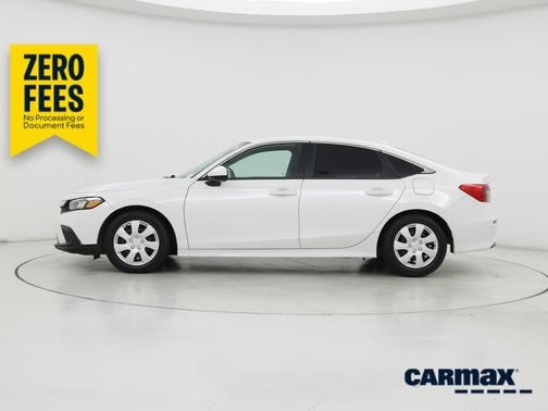 White 2022 Honda Civic LX