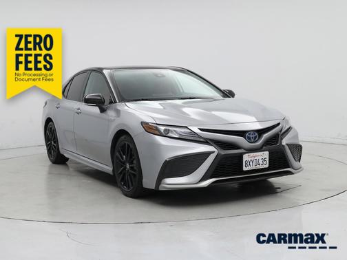 Silver 2021 Toyota Camry Hybrid XSE