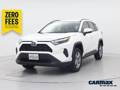 White 2024 Toyota RAV4 Hybrid LE