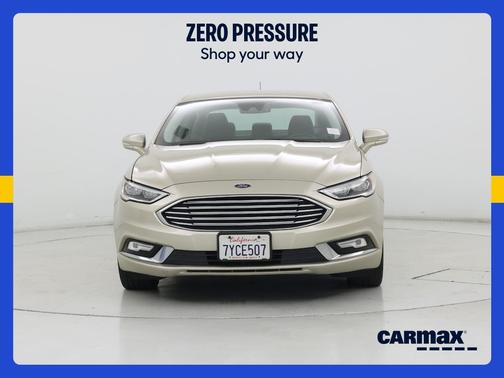 Tan 2017 Ford Fusion Titanium