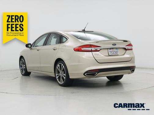 Tan 2017 Ford Fusion Titanium