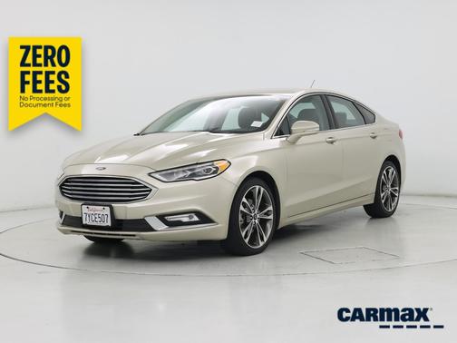 Tan 2017 Ford Fusion Titanium