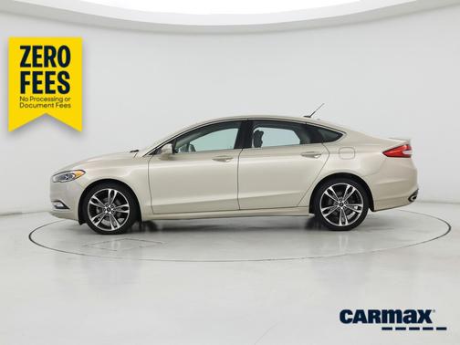 Tan 2017 Ford Fusion Titanium