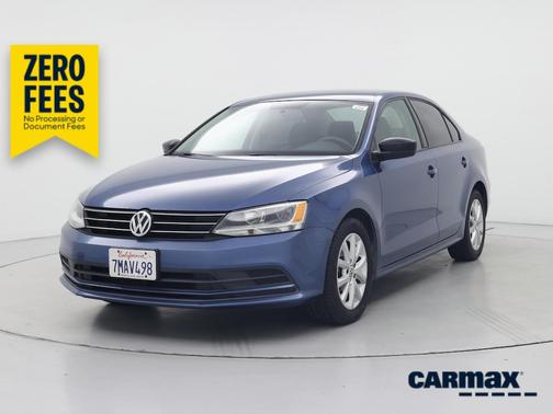 Blue 2015 Volkswagen Jetta SE