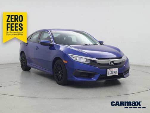 Blue 2017 Honda Civic LX