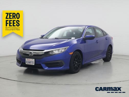 Blue 2017 Honda Civic LX