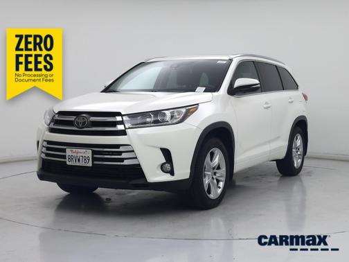 White 2018 Toyota Highlander Limited